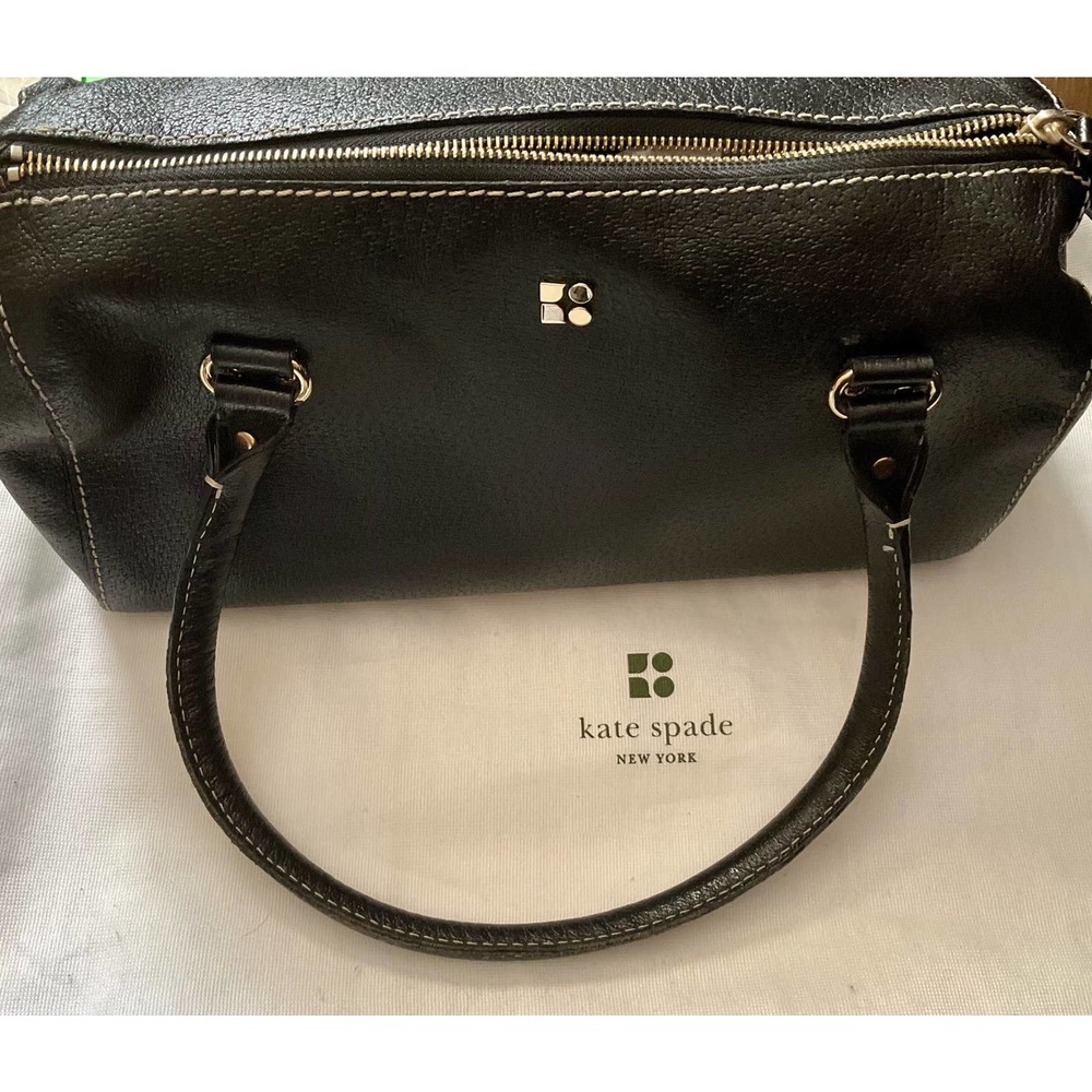 Kate Spade Vintage Dot Noel Logo Pebbled Leather Bag